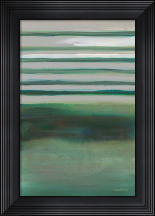 Framed Study in Green II Print