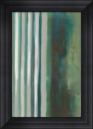 Framed Study in Green I Print