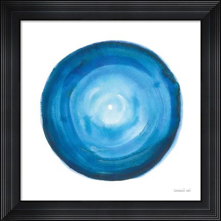 Framed Center of Blue II Print