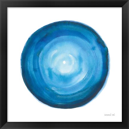 Framed Center of Blue II Print