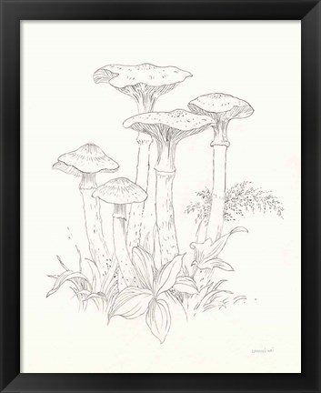 Framed Nature Sketchbook I Print