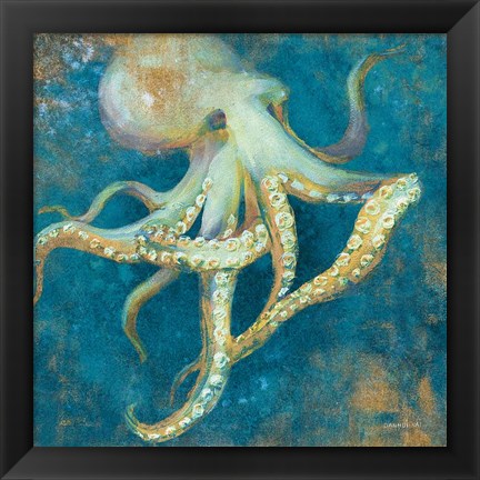 Framed Ocean Octopus Print