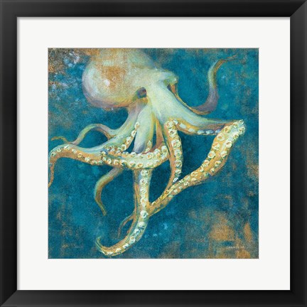 Framed Ocean Octopus Print