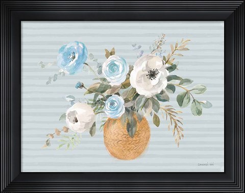 Framed Blooms of Spring I Coastal Print