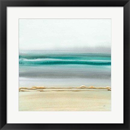 Framed Linear Emerald II Print