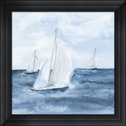 Framed Sailboats V Print