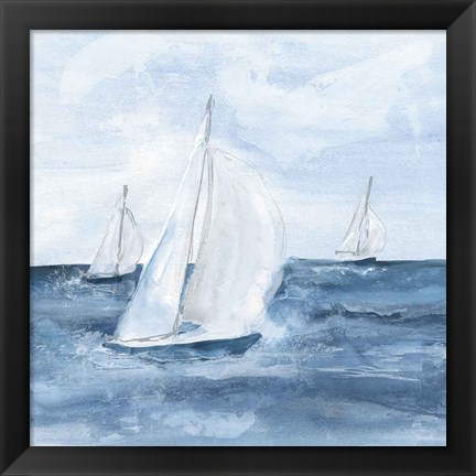 Framed Sailboats V Print