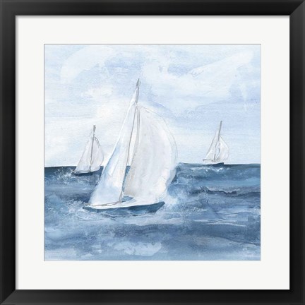 Framed Sailboats V Print