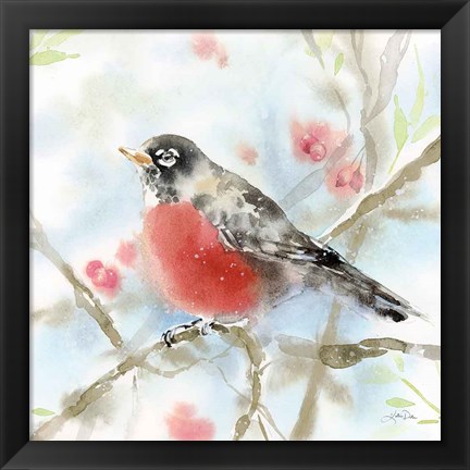 Framed Spring Robin Print