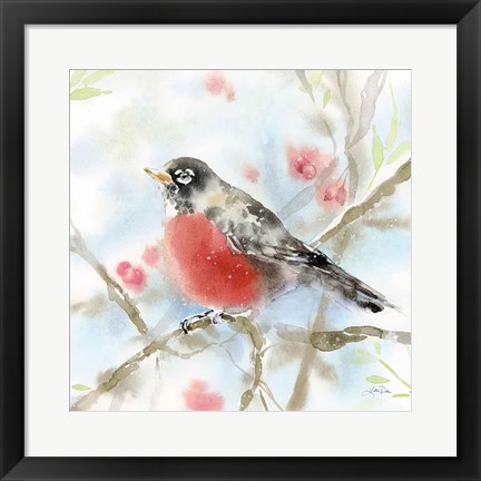 Framed Spring Robin Print