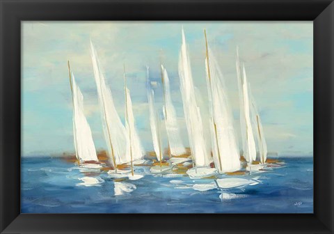 Framed Regatta Sail Print