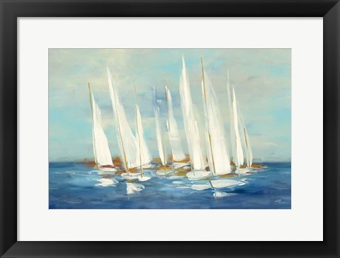 Framed Regatta Sail Print