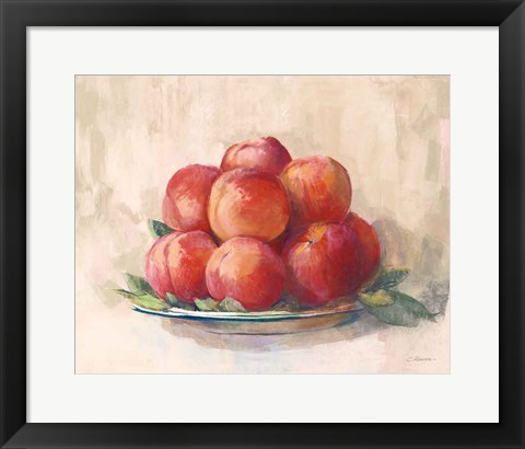 Framed Ripe Peaches Print