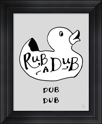 Framed Rubadub Print