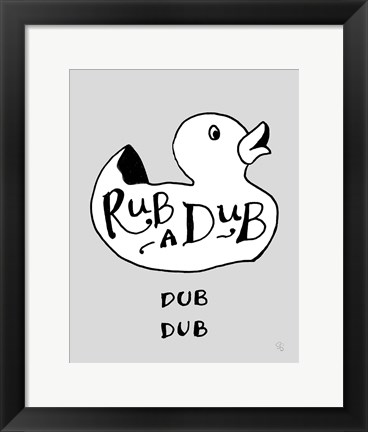 Framed Rubadub Print