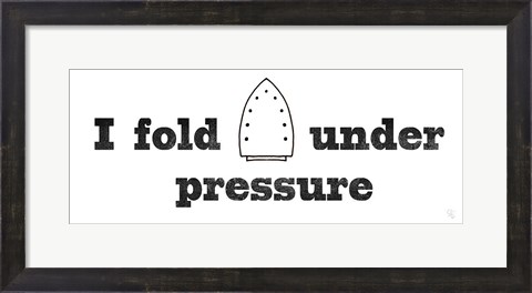 Framed Fold Under Pressure Print