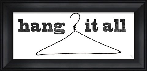 Framed Hang it All Print