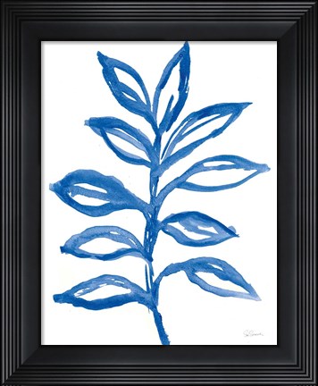 Framed Nature in Blue II Print