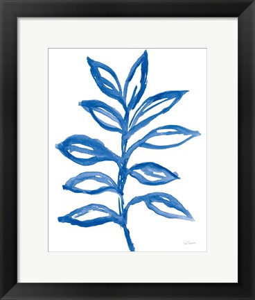 Framed Nature in Blue II Print