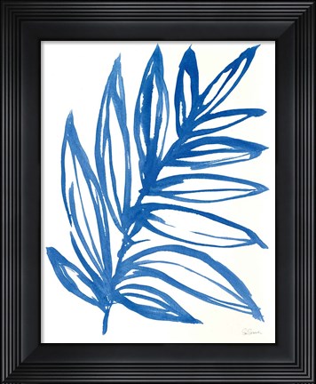 Framed Nature in Blue I Print