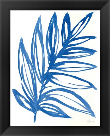 Framed Nature in Blue I Print