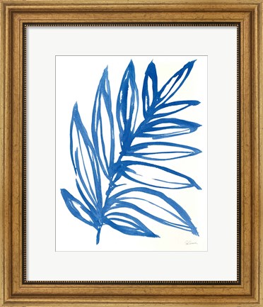 Framed Nature in Blue I Print