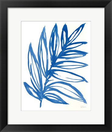 Framed Nature in Blue I Print