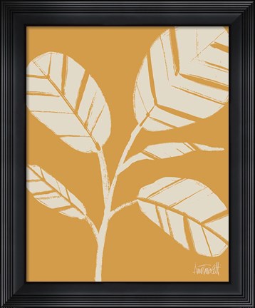 Framed Retro Botanical Sketches IV Crop Print