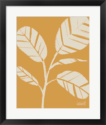 Framed Retro Botanical Sketches IV Crop Print