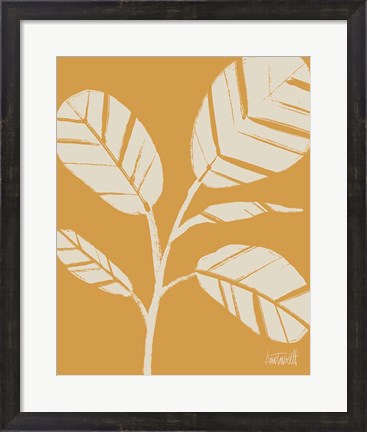 Framed Retro Botanical Sketches IV Crop Print