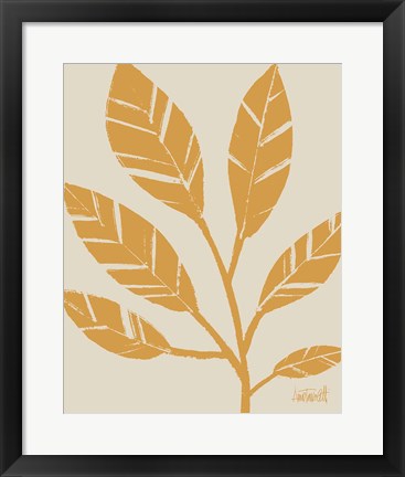 Framed Retro Botanical Sketches III Crop Print