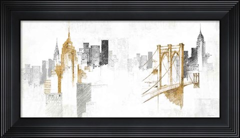 Framed New York Monuments Print