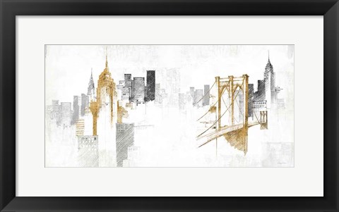 Framed New York Monuments Print