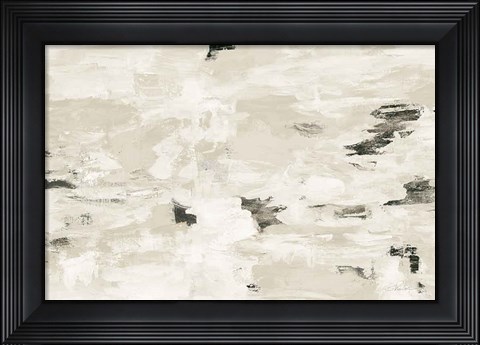 Framed Steps on Stones III Neutral Print
