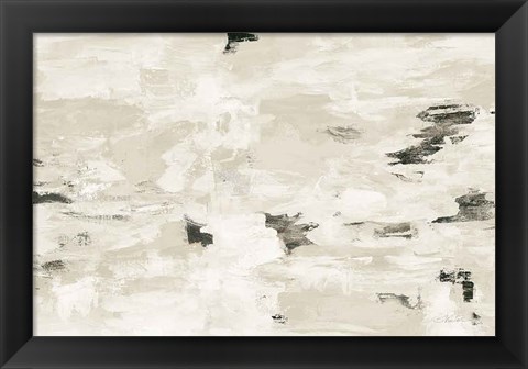 Framed Steps on Stones III Neutral Print
