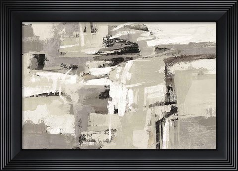 Framed Brick Wall Neutral Crop Print