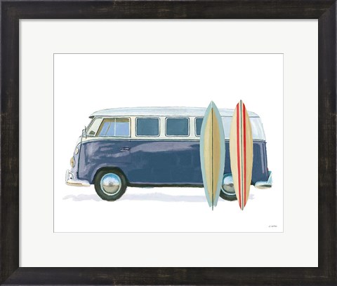 Framed Beach Ride X Print