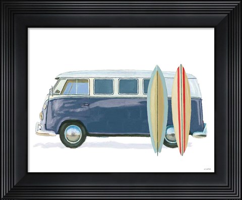 Framed Beach Ride X Print