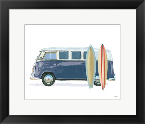 Framed Beach Ride X Print