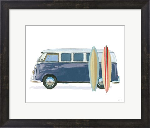 Framed Beach Ride X Print