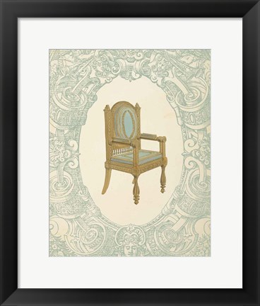 Framed Vintage Chair I Print