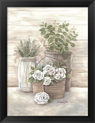 Framed Rose Botanical Print