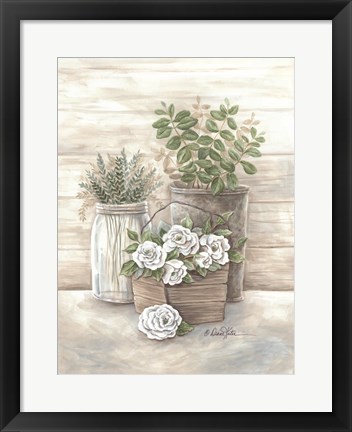 Framed Rose Botanical Print