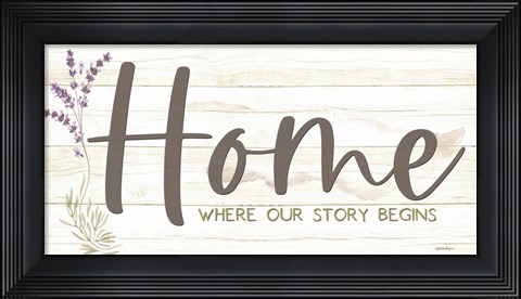 Framed Home - Where Our Story Begins Print