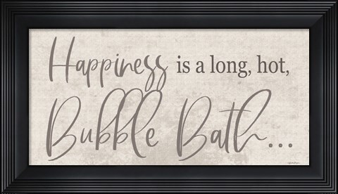 Framed Bubble Bath Print
