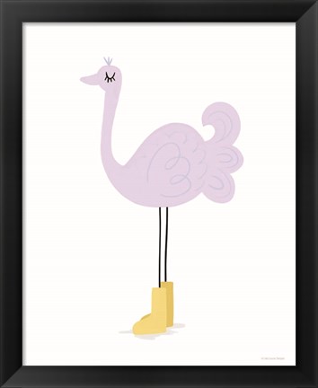 Framed Ostrich Print