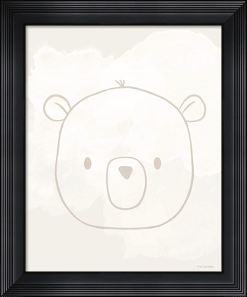 Framed Soft Bear Print