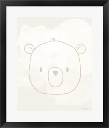 Framed Soft Bear Print