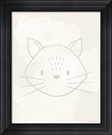 Framed Soft Cat Print