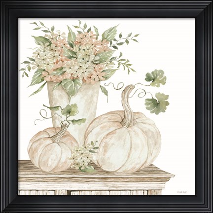 Framed Autumn Floral Print